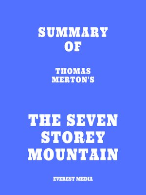 cover image of Summary of Thomas Merton's the Seven Storey Mountain